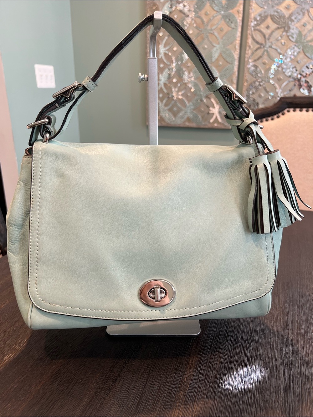 Coach Legacy Romy Top Handle in Mint